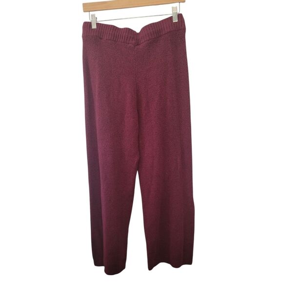 Time and Tru Burgundy Knit Pull On Pants Size Medium - Picture 2 of 5